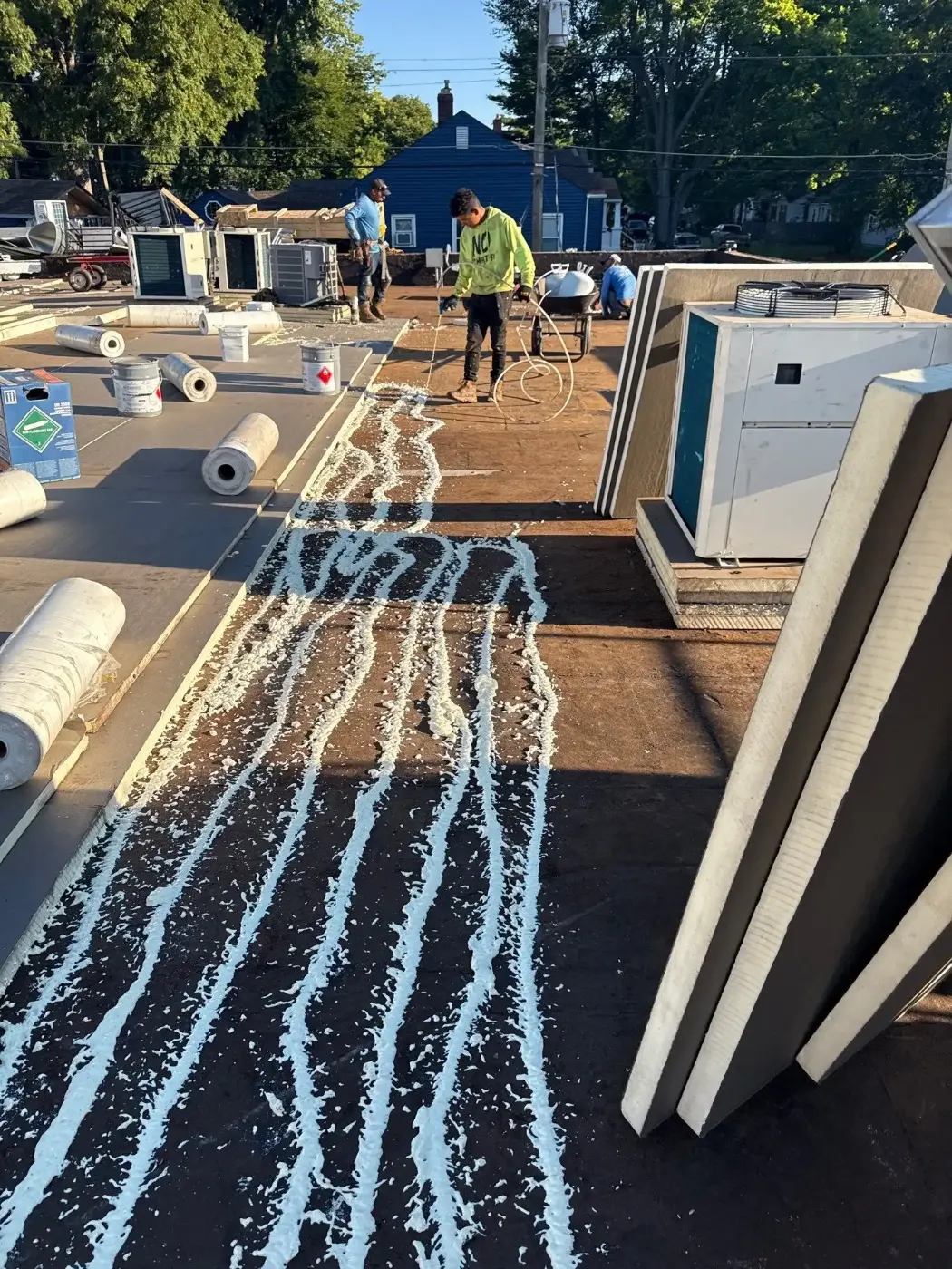 Commercial roof inspection documented in Hammond